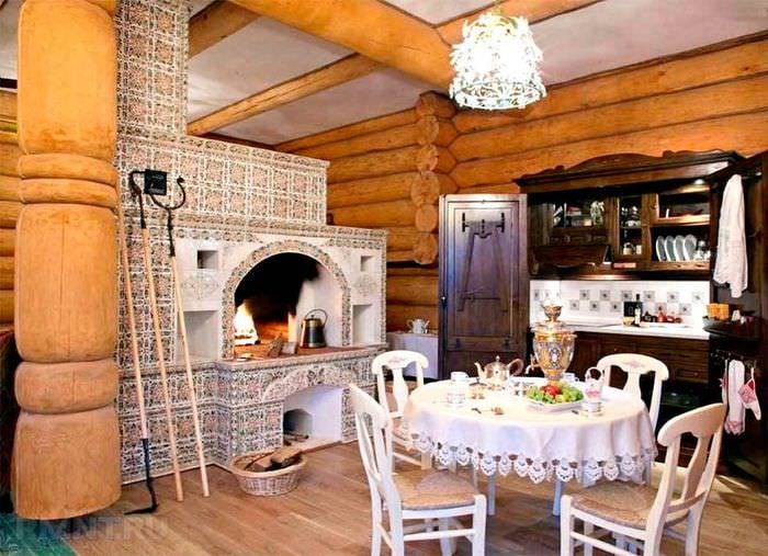Русская печь в интерьере современного загородного дома – дачные дела