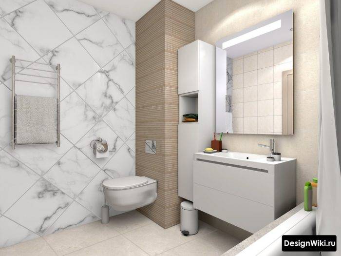 Дизайн ванной комнаты в светлых тонах: 40 идей