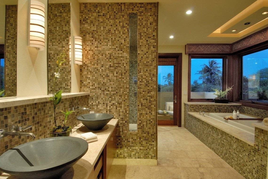 Качественная отделка ванной комнаты мозаикой
