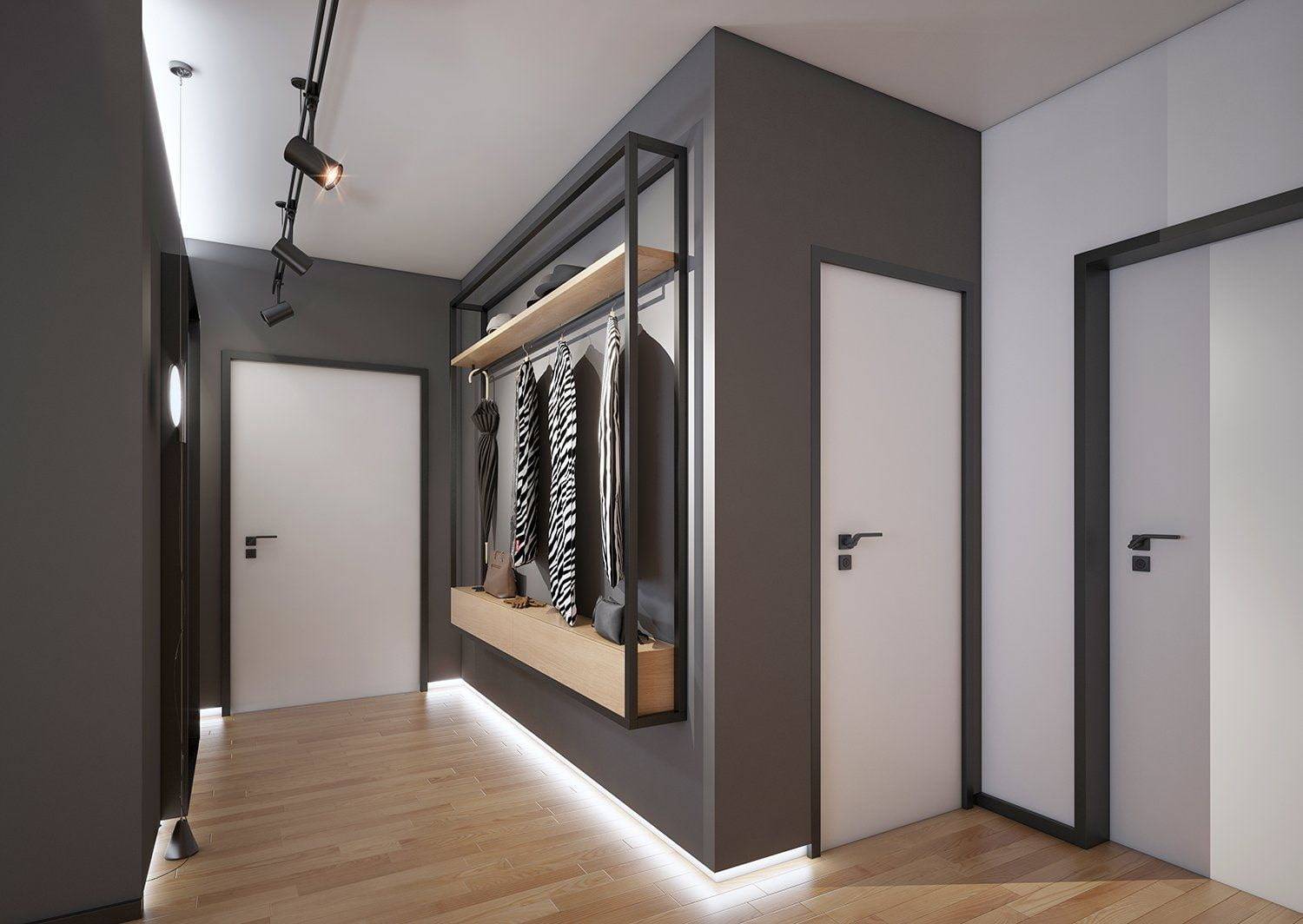 Прихожая в стиле хай-тек (66 фото): современный дизайн коридора, шкаф и другая мебель для интерьера