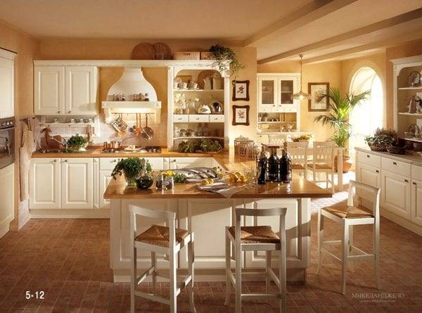 Итальянский стиль на просторах кухни - 100 фото примеров