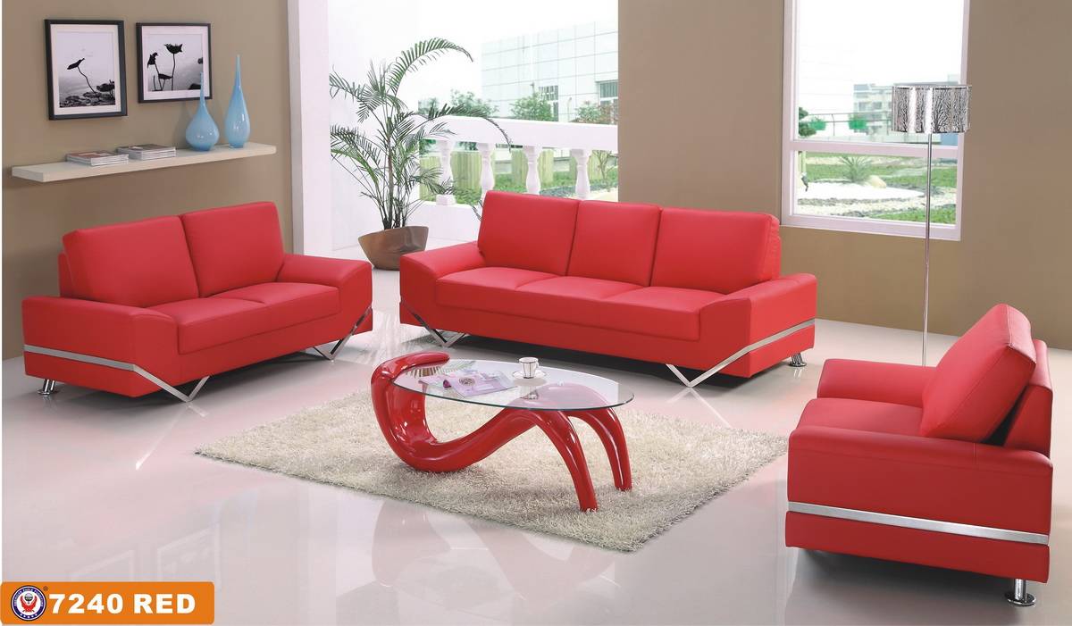 Красный диван - 80 фото примеров использования в интерьере