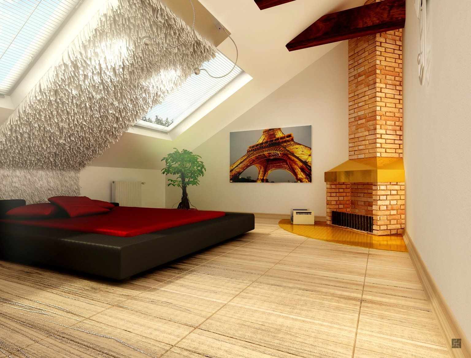 Спальня на мансарде со скошенным потолком: фото, дизайн интерьера, освещение - стильный и современный дизайн интерьера для вас