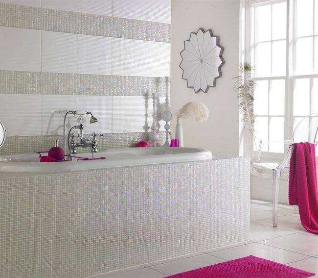 Плитка-мозаика для ванной комнаты: 67 самых эффектных идей дизайна