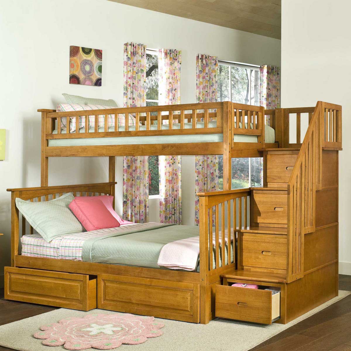 Детские комнаты с двухъярусной кроватью