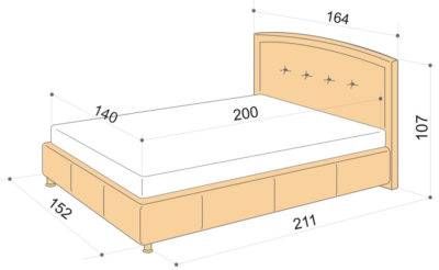Стандартные размеры кроватей: односпальной, полуторной, двуспальной - стильный и современный дизайн интерьера для вас