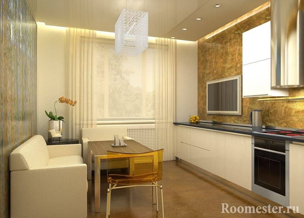 Дизайн кухни 13 кв. м с диваном (48 фото): варианты планировки кухни площадью 13 квадратных метров, примеры интерьера
