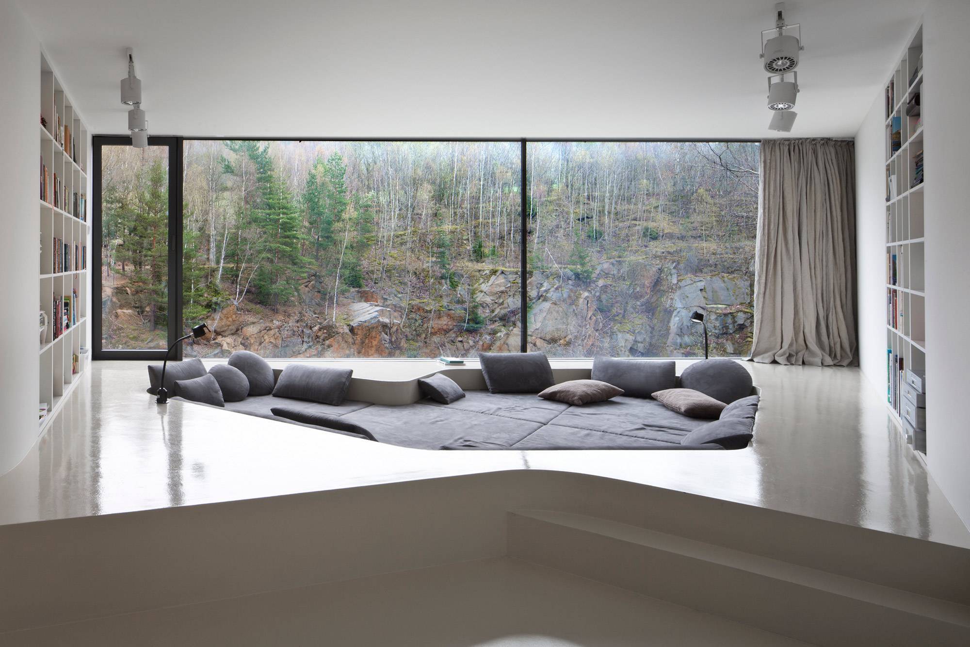 Гостиная в стиле минимализм: 100 фото красивых интерьеров