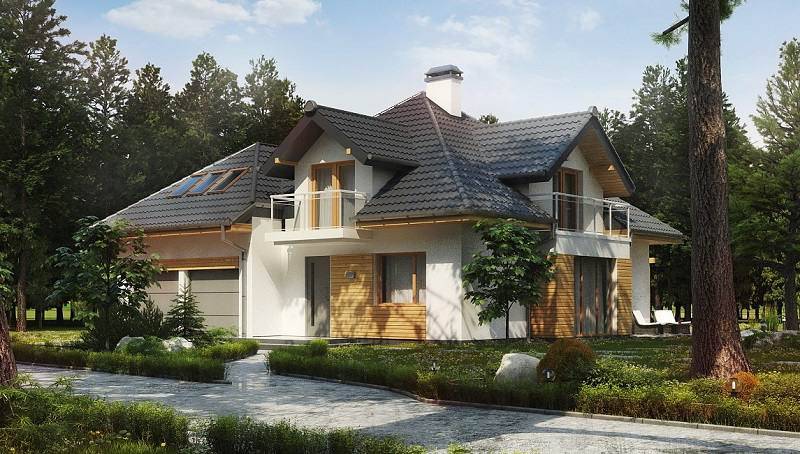 Проекты домов и коттеджей с гаражом под одной крышей в москве: каталог, фото
