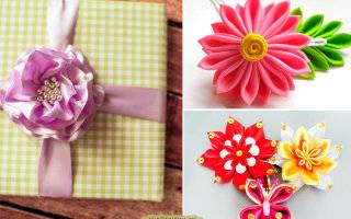 Как сделать цветы из ленты: способы изготовления и мастер-класс создания красивых цветов (105 фото)