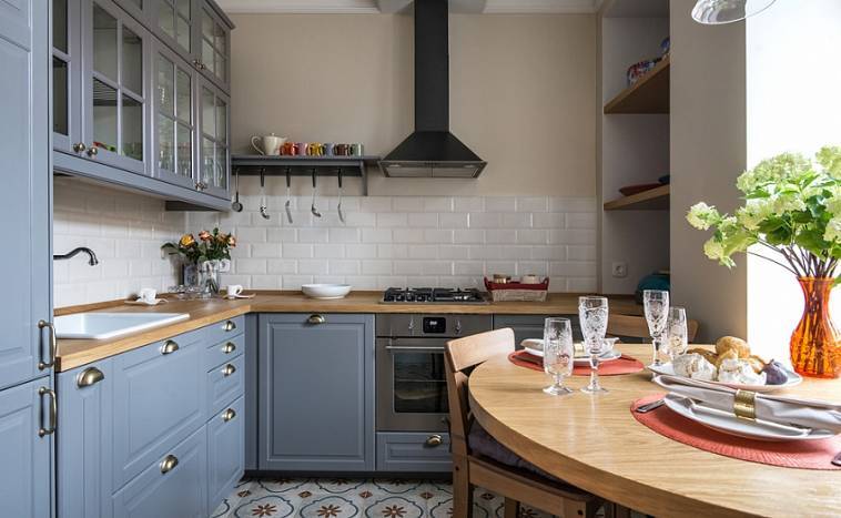 Дизайн кухни 6 кв. м: фото, планировка маленьких кухонь с холодильником