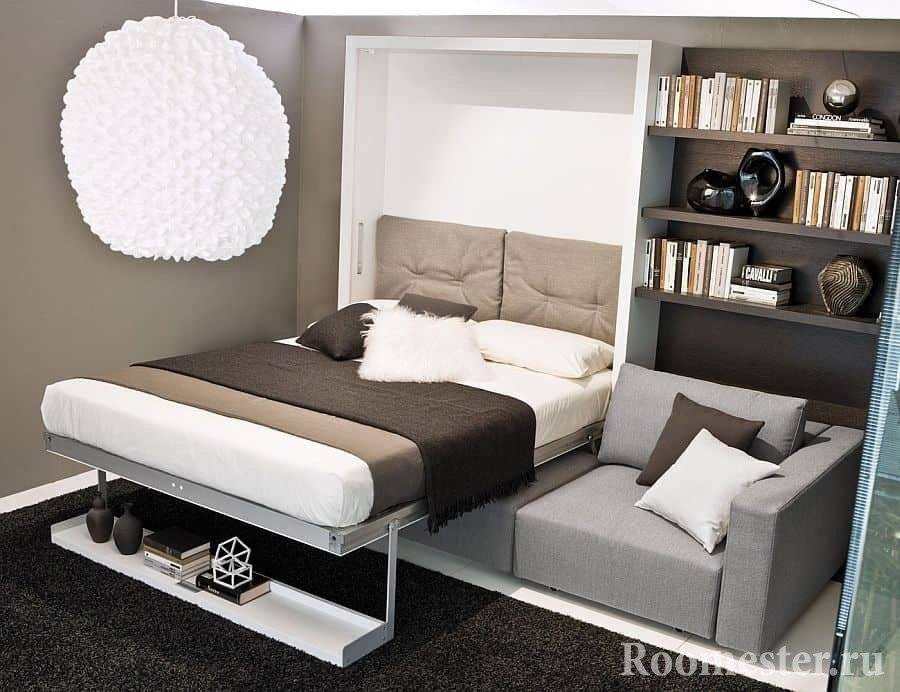Диваны для спальни (47 фото): дизайн угловых раскладных моделей, маленькие современные диванчики 2021 в интерьере