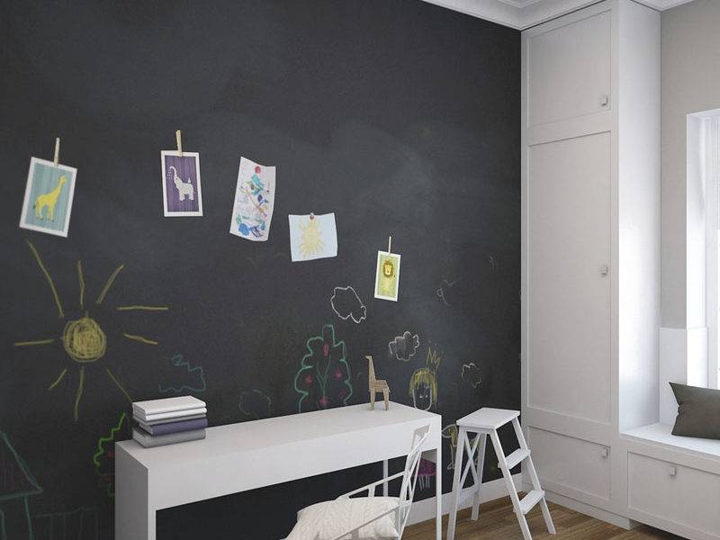 Маркерные краски для стен: чем отличается грифельная краска от магнитно-маркерной и как стоит оформлять стену для рисования