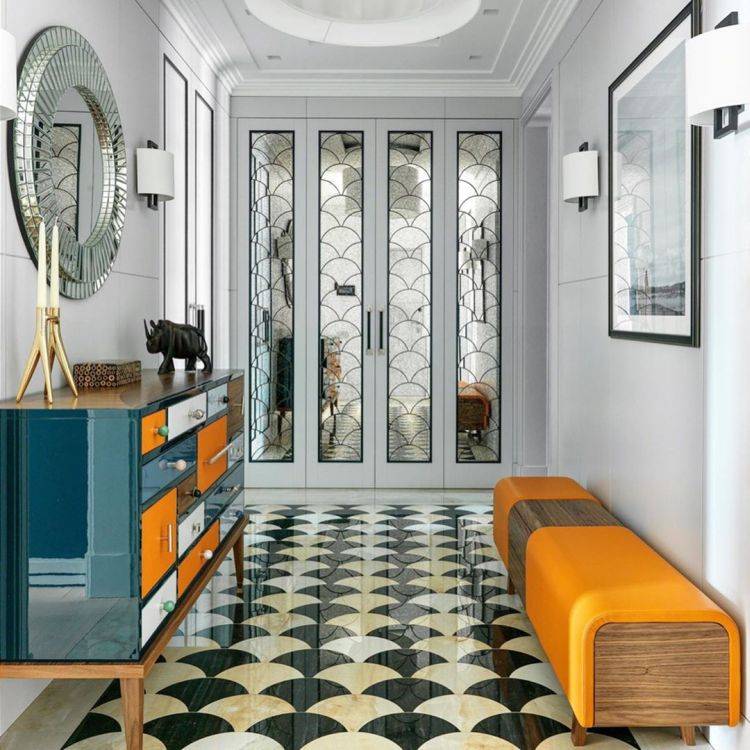Плитка на пол в коридор (99 фото): варианты дизайна напольной плитки в прихожую. плитка из керамогранита с рисунком, плитка-соты и другие красивые варианты