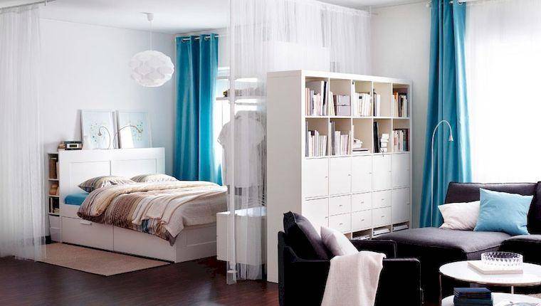 Дизайн гостиной-спальни площадью 20 кв. м  (59 фото): дизайн интерьера в одной комнате, современные идеи 2021