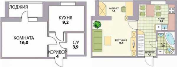 Перепланировка однокомнатной квартиры: варианты передела 1 комнатной хрущевки в 2 комнатную, примеры переустройства жилья площадью 30 кв мсвоё