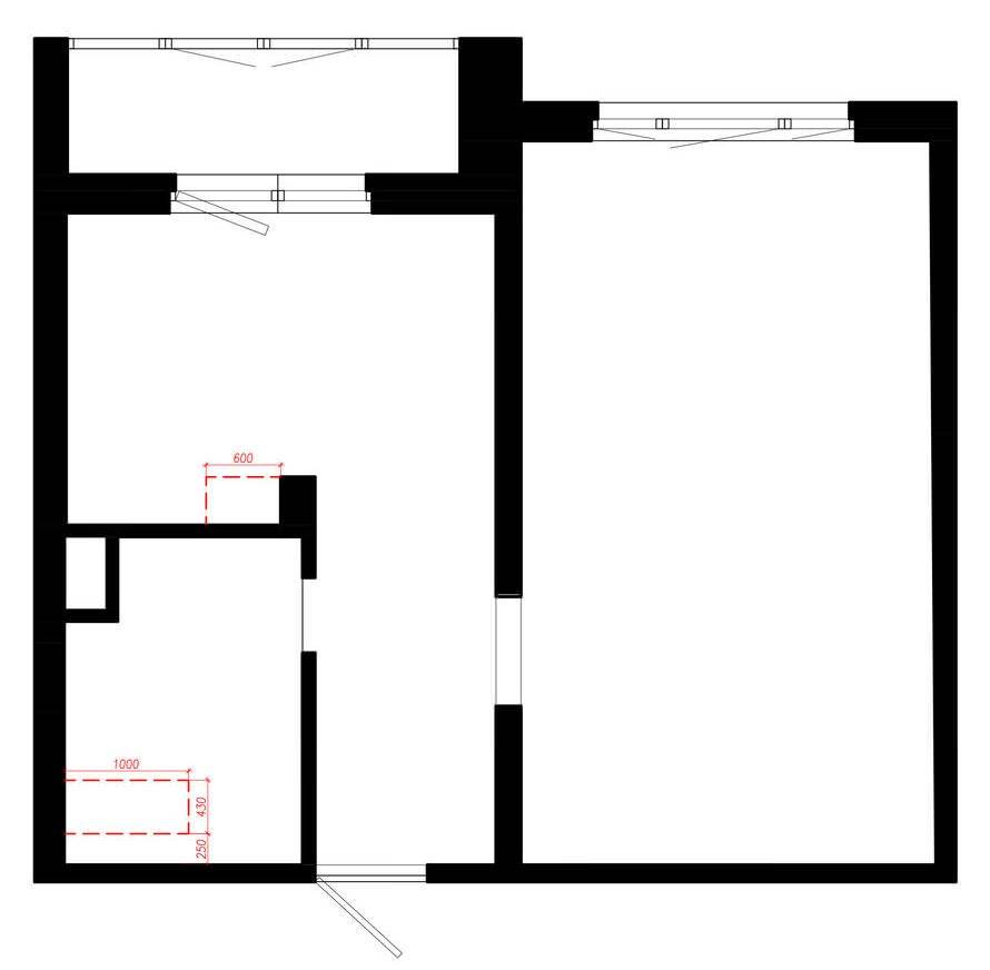 Дизайн однокомнатной квартиры 36 кв. м (28 фото): бюджетный современный проект