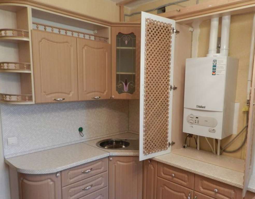 Дизайн кухни с газовым котлом: актуальные вопросы и способы решения