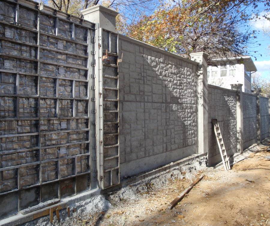 Бетонный забор, секционный сборный, ограждения и заборы из бетона, декоративные панели