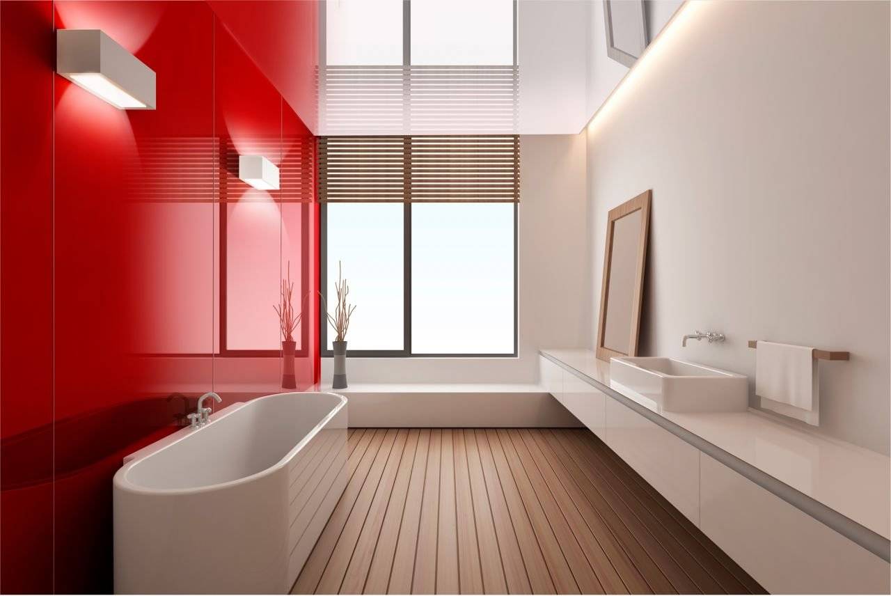 Ванная комната без плитки: варианты отделки