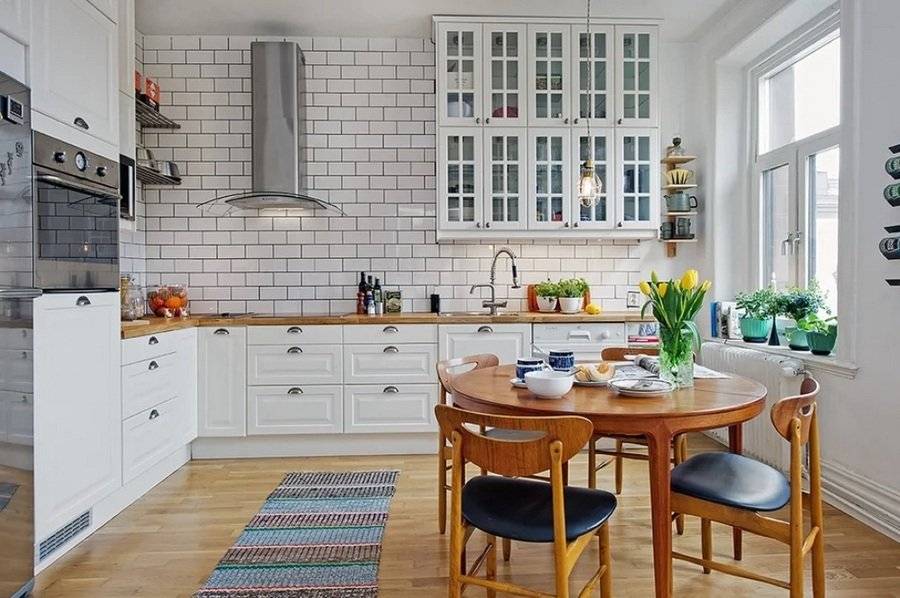 Кухни в скандинавском стиле: 100 фото идей
