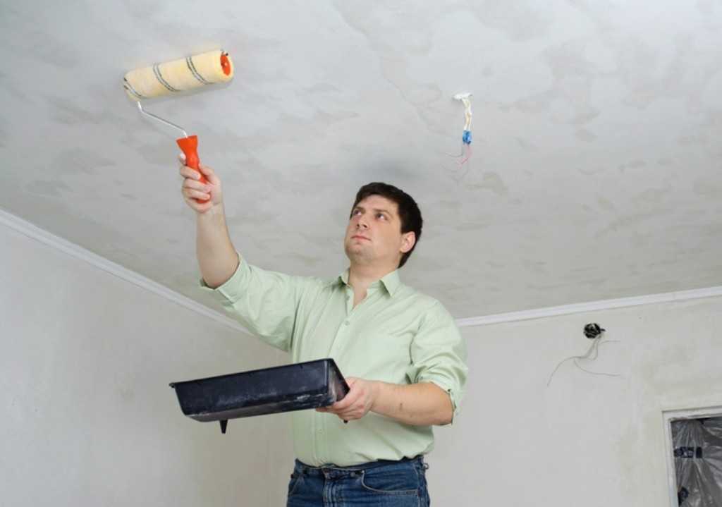 Покраска потолка в квартире – качественная отделка своими руками